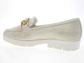Reqins - Mocassin MERRY - BLANC OR